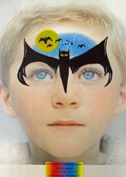 Schminkvorlagen-Kinderschminken-Beispielbild-Batman